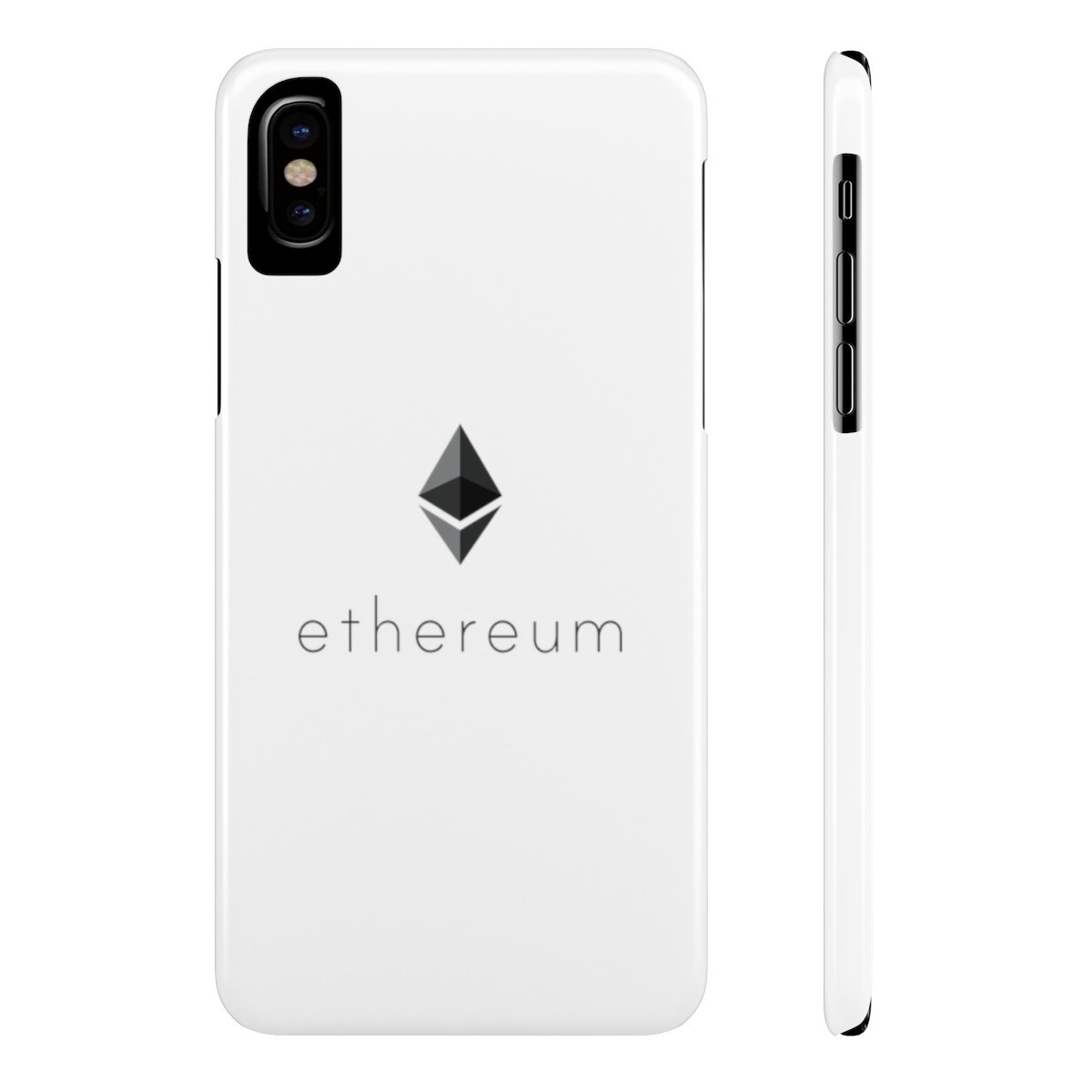 Logo Ethereum - Case Mate Slim Phone Case TCP1607 iPhone X Slim Official Crypto Merch