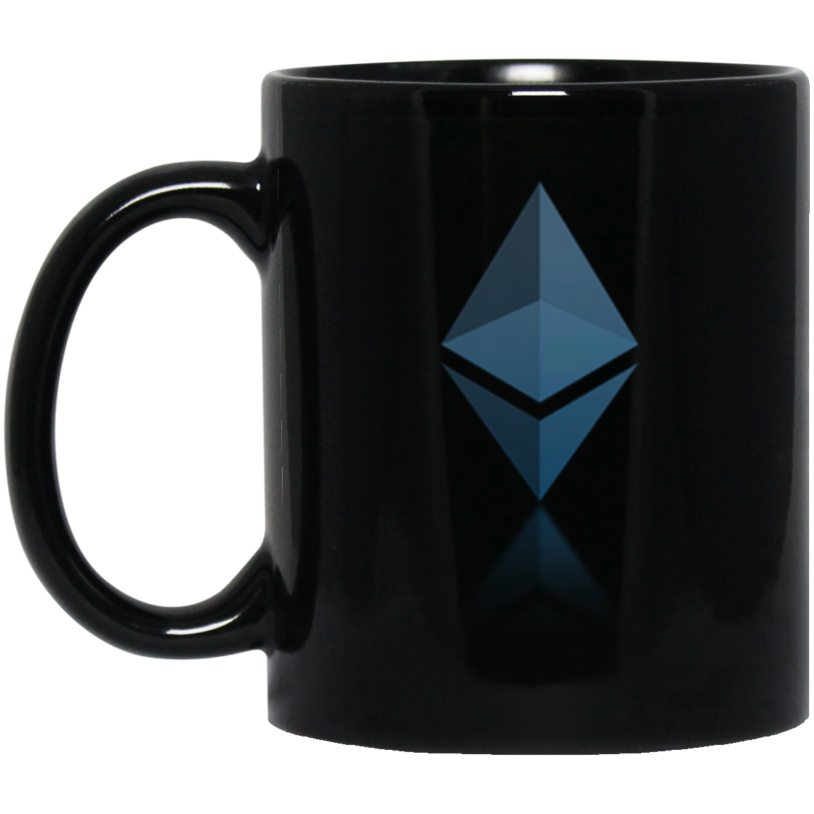 Ethereum reflection design - 11 oz. Black Mug TCP1607 Black / One Size Official Crypto  Merch