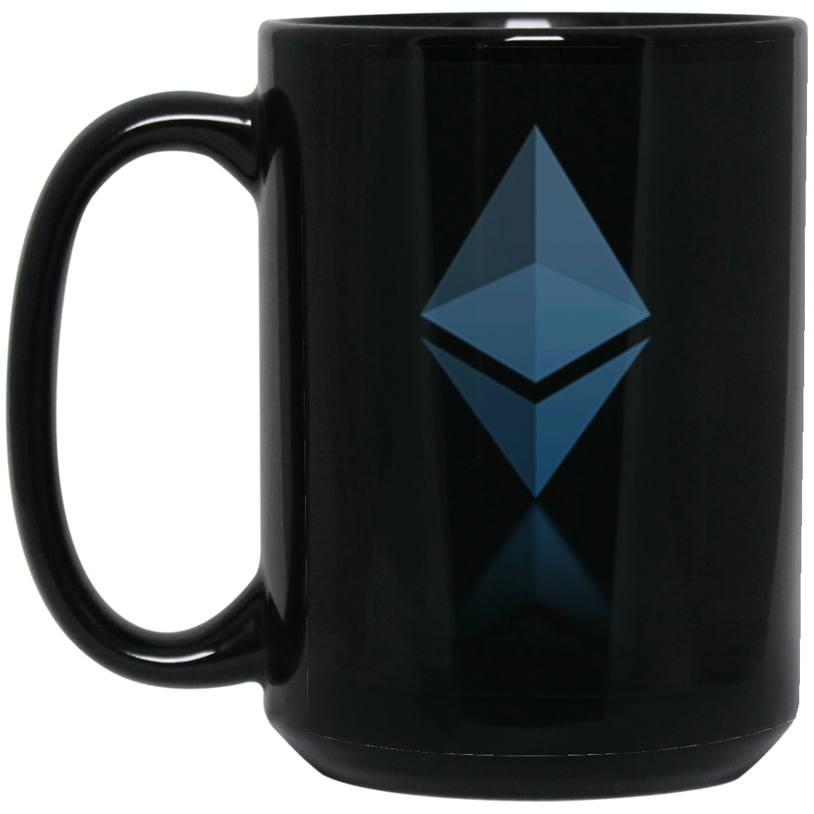 Ethereum reflection design - 15oz. Black Mug TCP1607 Black / One Size Official Crypto  Merch
