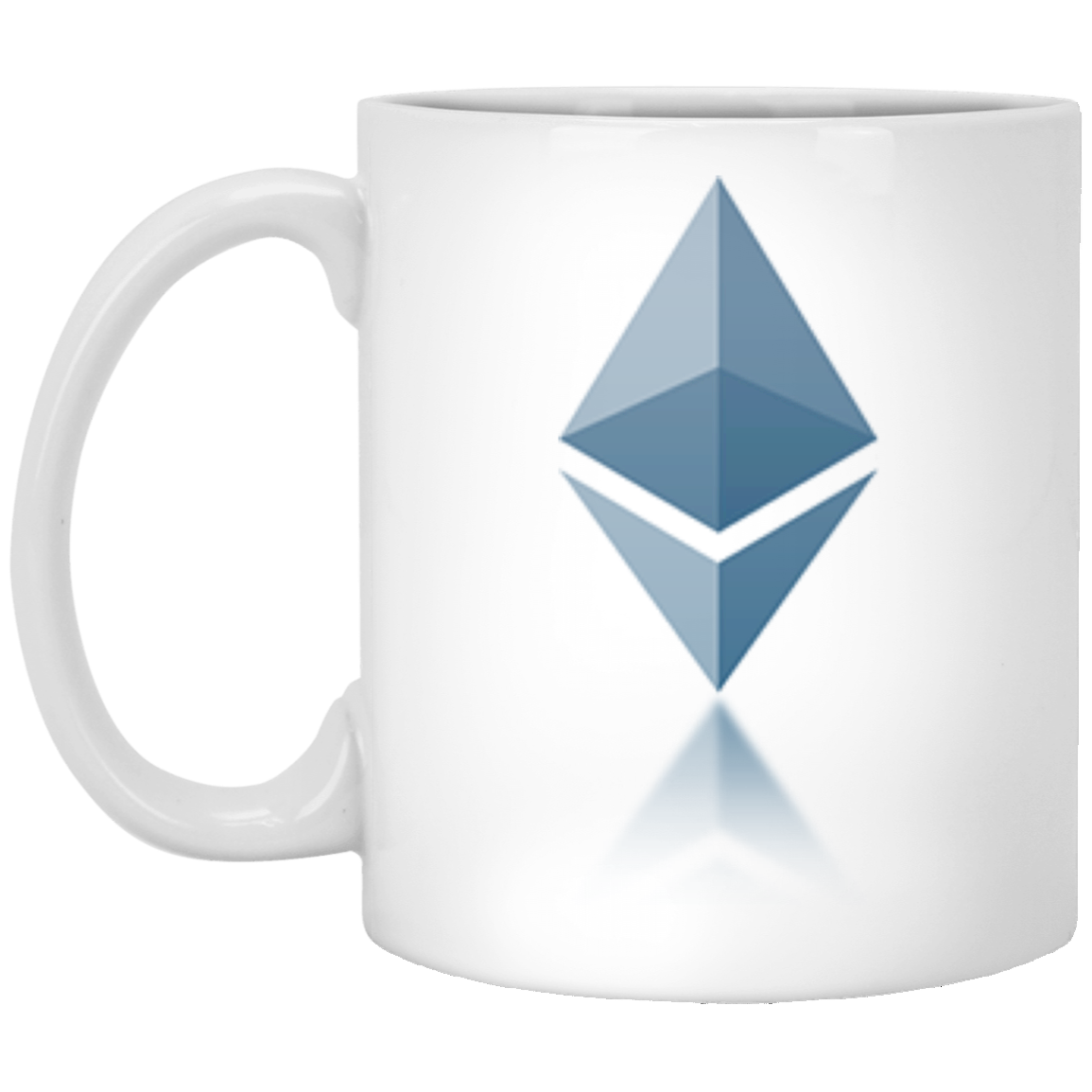 Ethereum reflection design - 11oz. White Mug TCP1607 White / One Size Official Crypto  Merch