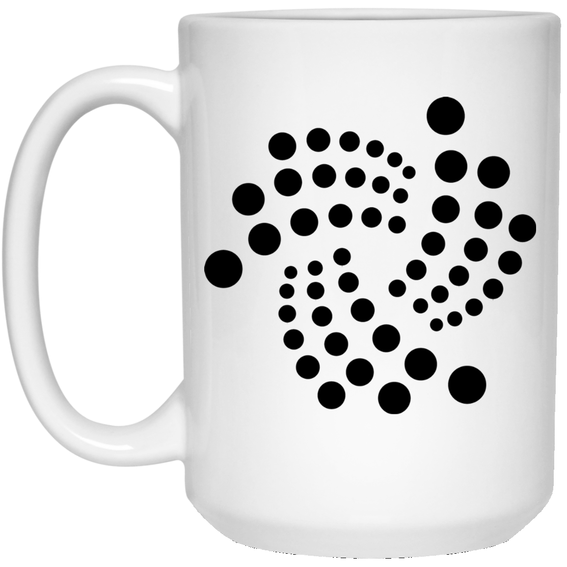Iota thiết kế nổi - 15oz. White Mug TCP1607 White / One Size Official Crypto Merch