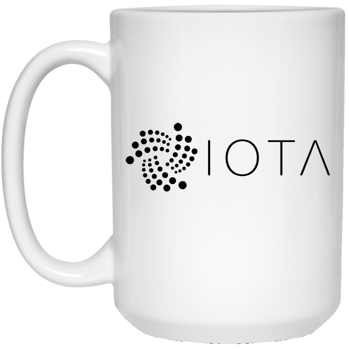 Iota script - 15oz. White Mug TCP1607 White / One Size Official Crypto  Merch