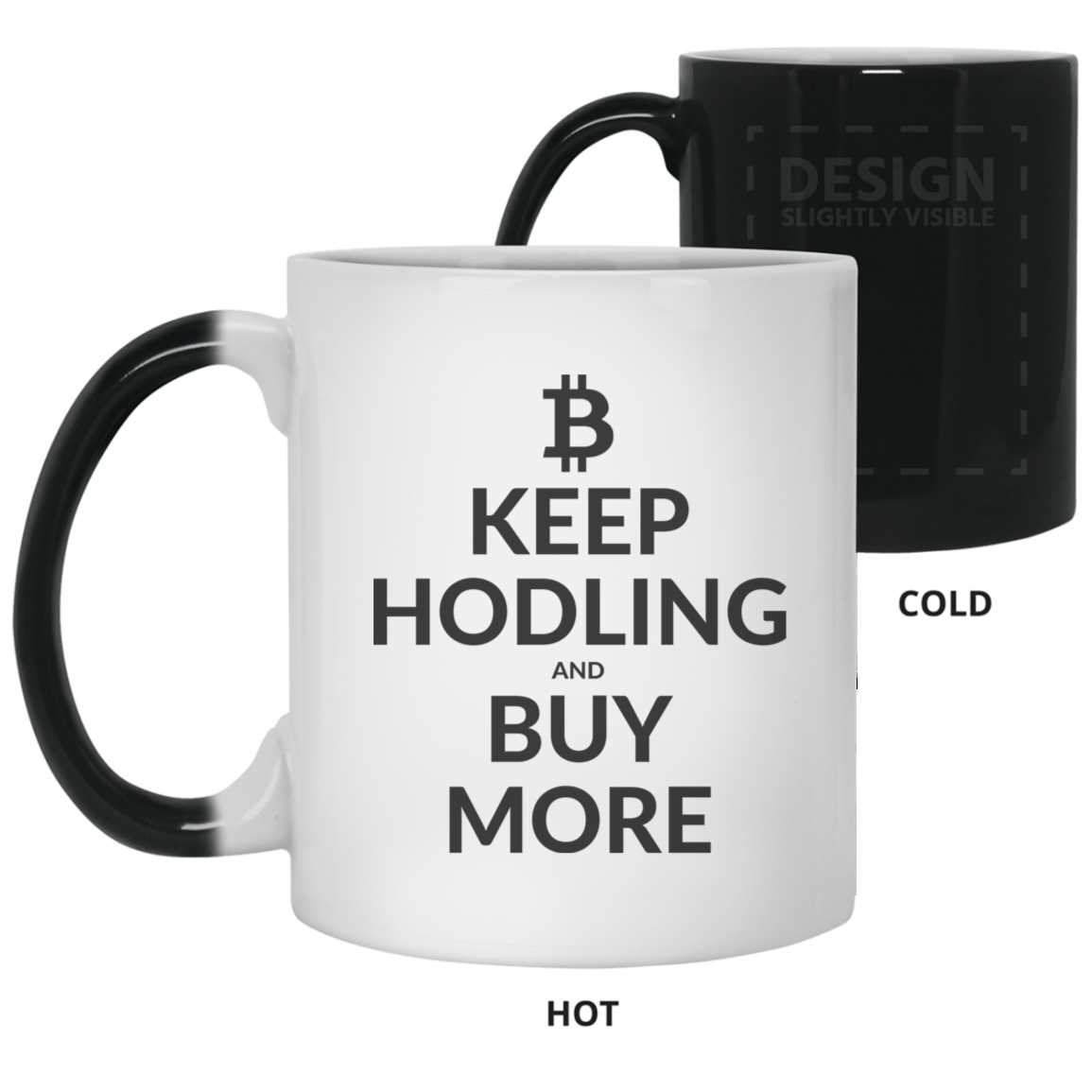 Keep hodling - 11 oz. Color Changing Mug TCP1607 White / One Size Official Crypto  Merch