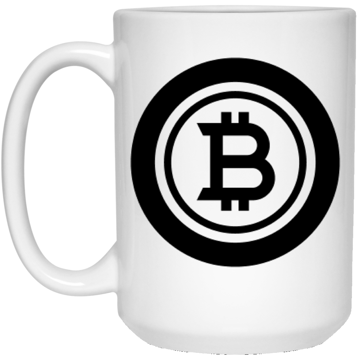 Bitcoin black - 15 oz. White Mug TCP1607 White / One Size Official Crypto  Merch