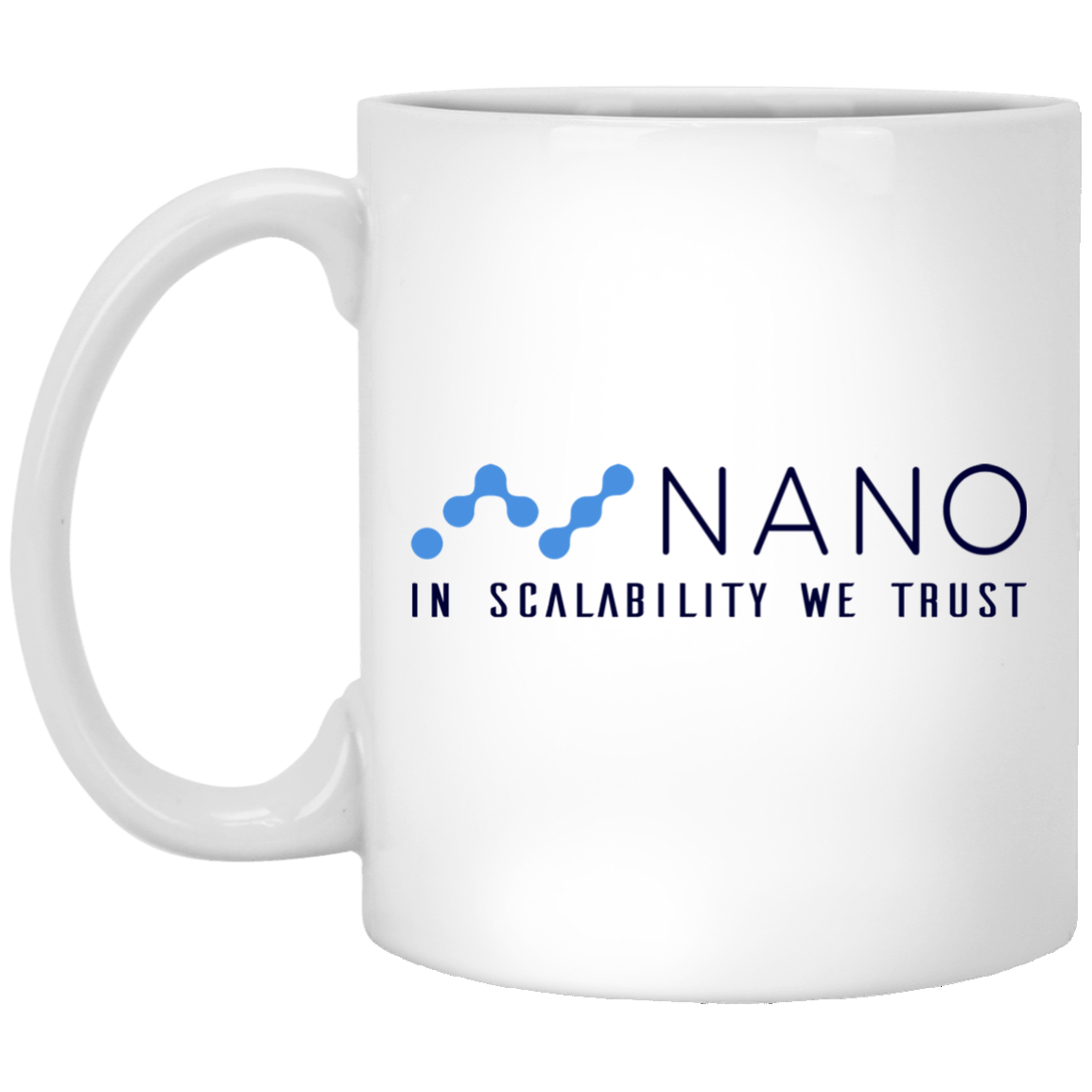 Nano in scalability we trust - 11oz. White Mug TCP1607 White / One Size Official Crypto  Merch