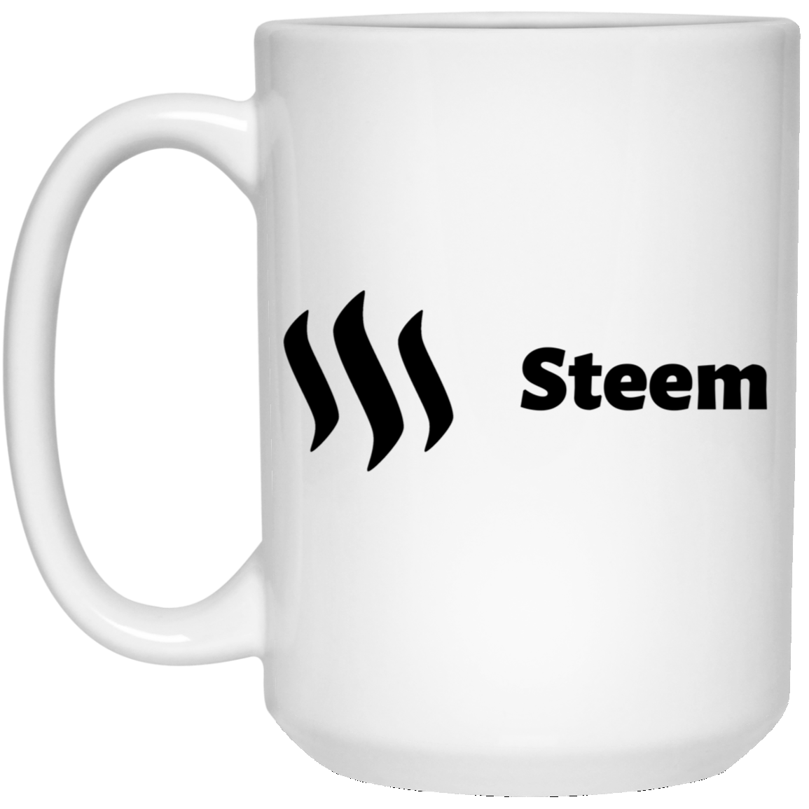 Steem black - 15 oz. White Mug TCP1607 White / One Size Official Crypto  Merch