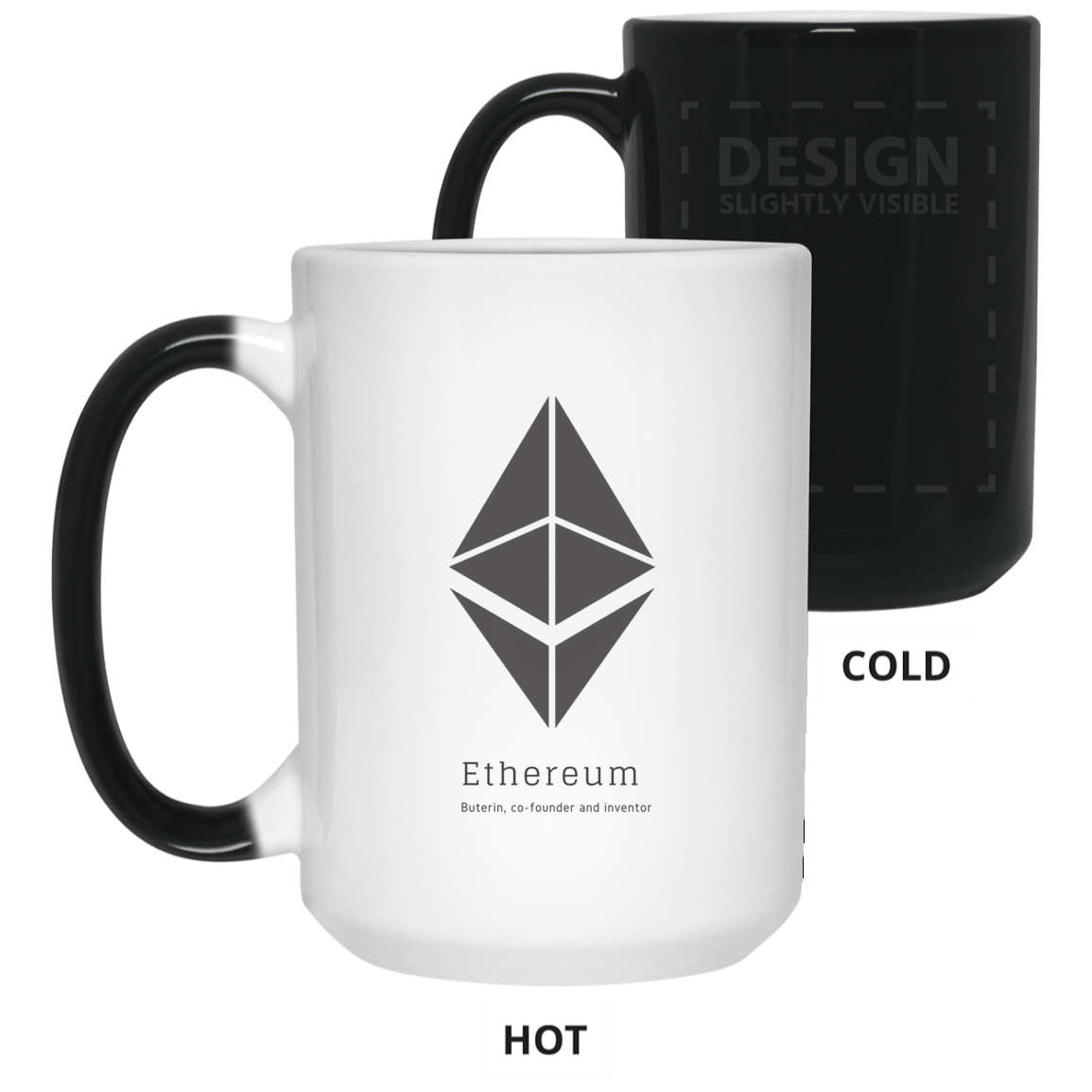 Buterin, co-founder and inventor - 15 oz. Color Changing Mug TCP1607 White / One Size Official Crypto  Merch