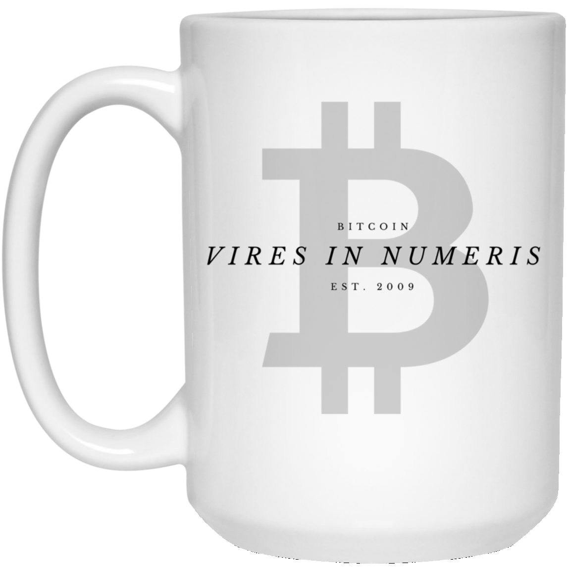 Vires in numeris - 15 oz. White Mug TCP1607 White / One Size Official Crypto  Merch