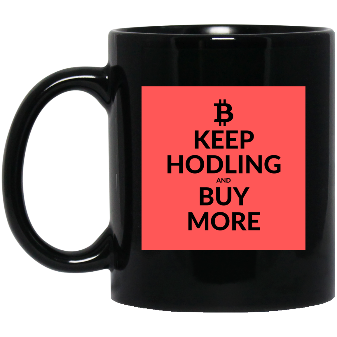 Keep hodling - 11 oz. Black Mug TCP1607 Black / One Size Official Crypto  Merch