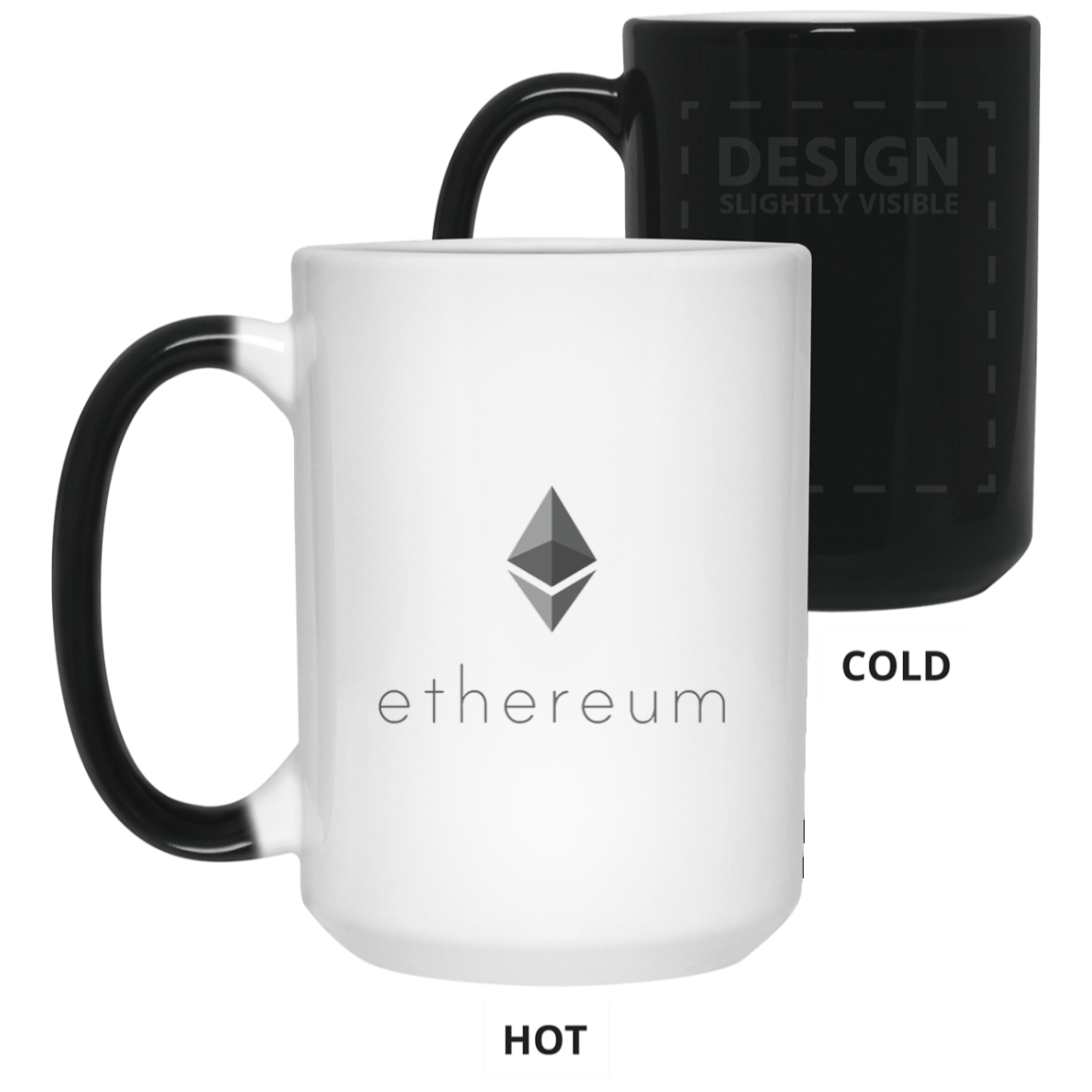 Ethereum logo - 15oz. Color Changing Mug TCP1607 White / One Size Official Crypto  Merch