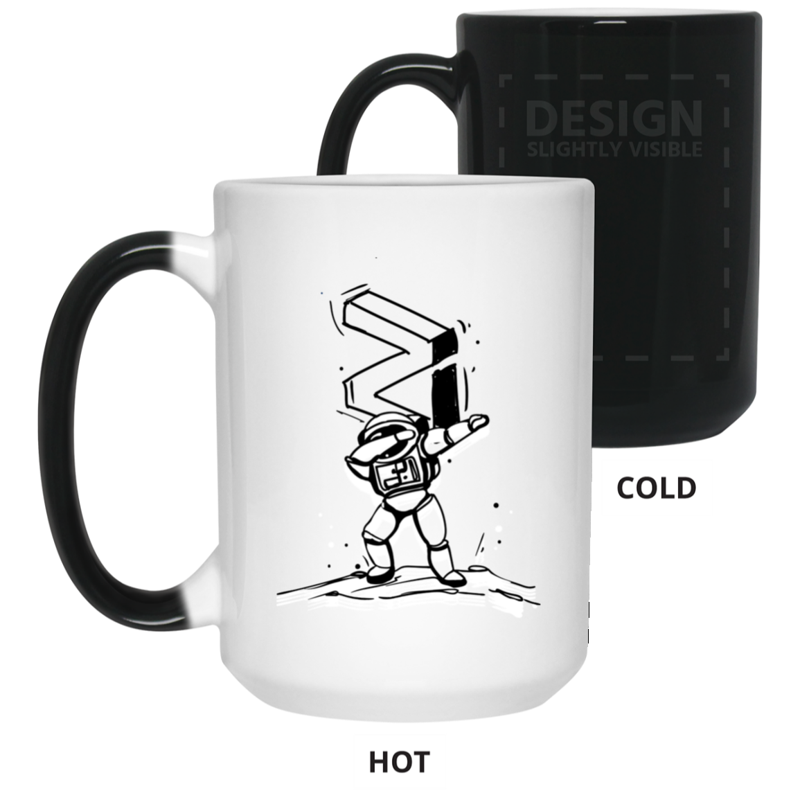 Zilliqa dab - 15 oz. Color Changing Mug TCP1607 White / One Size Official Crypto  Merch