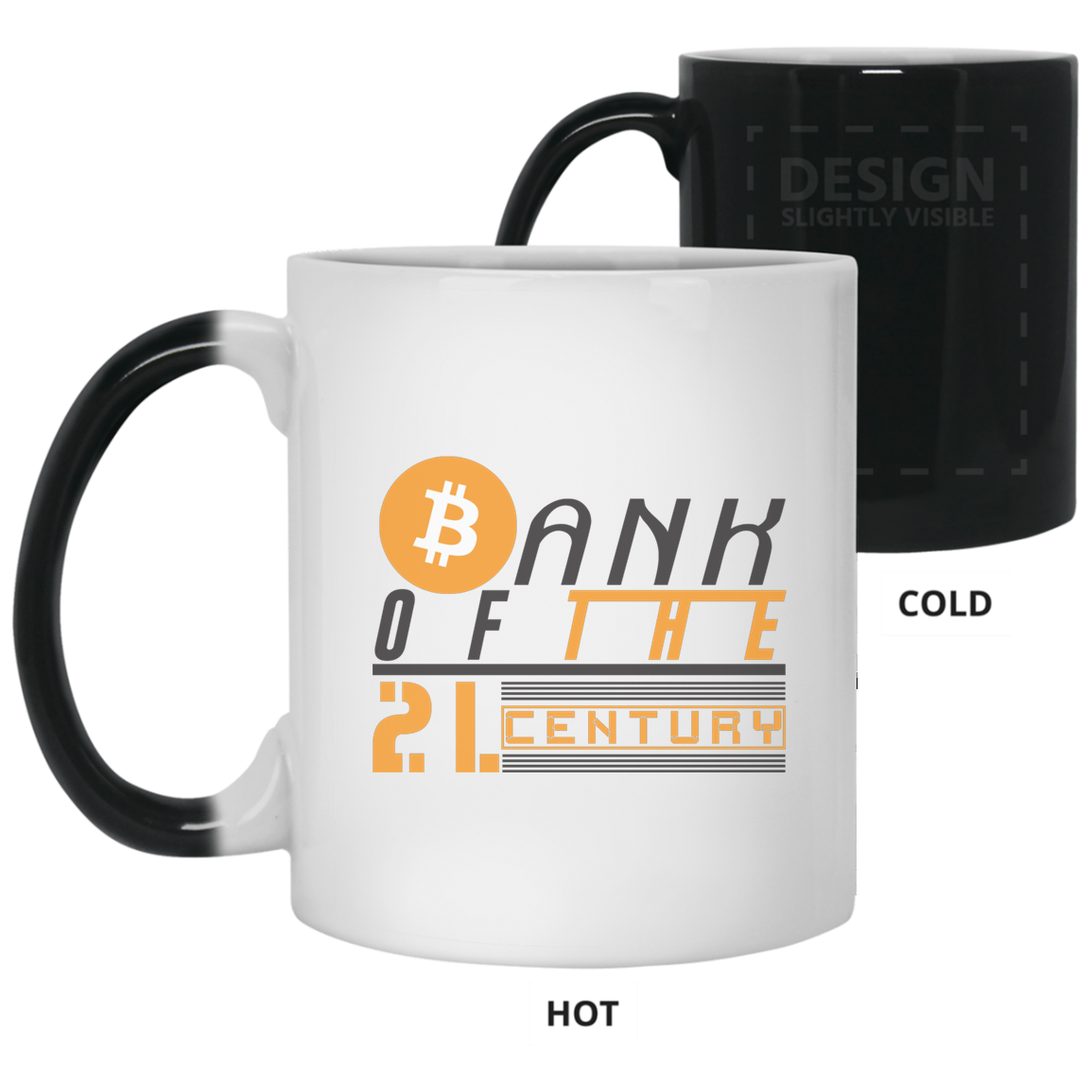 Bank of the 21. century - 11oz. Color Changing Mug TCP1607 White / One Size Official Crypto  Merch