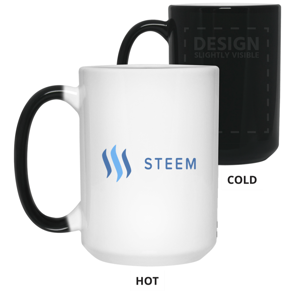 Steem - 15 oz. Color Changing Mug TCP1607 White / One Size Official Crypto  Merch