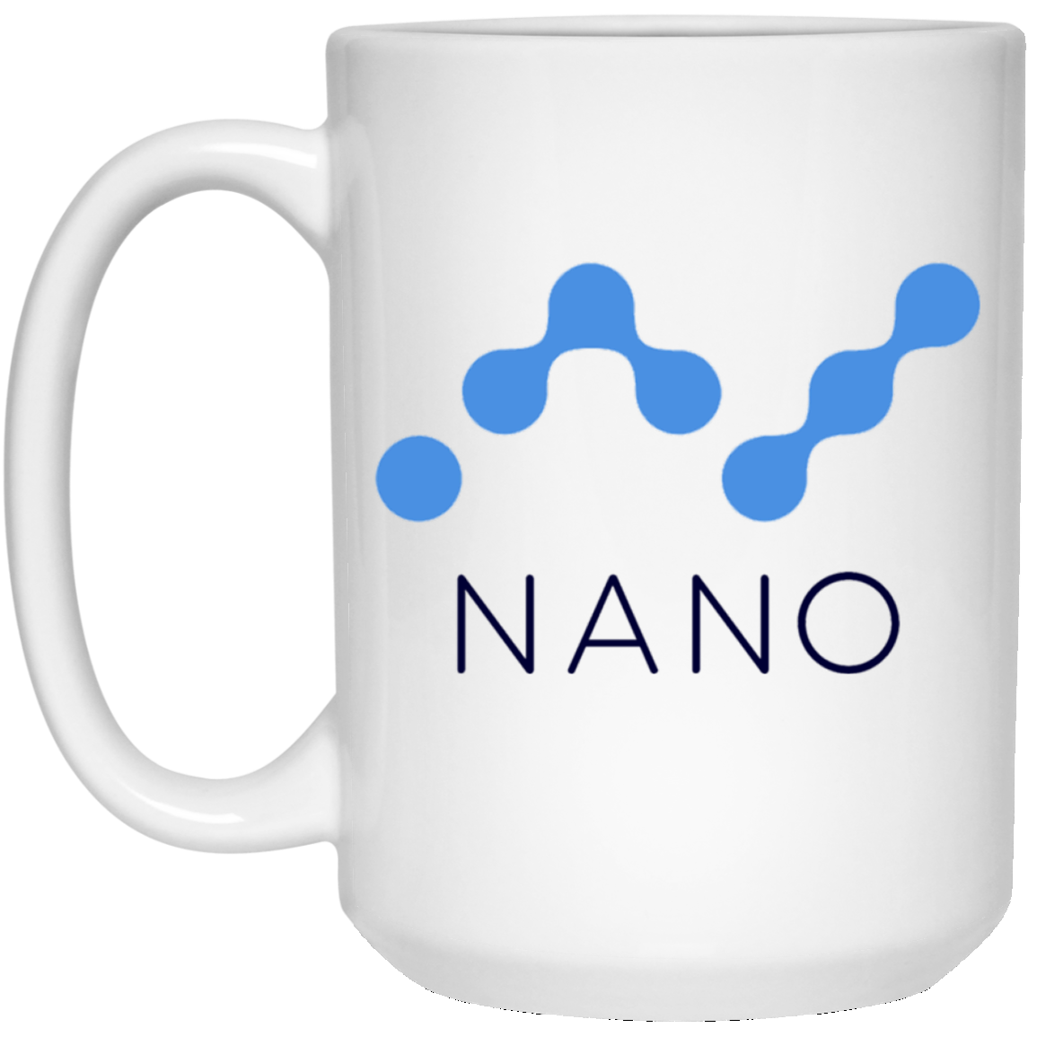 Nano - 15 oz. White Mug TCP1607 White / One Size Official Crypto  Merch