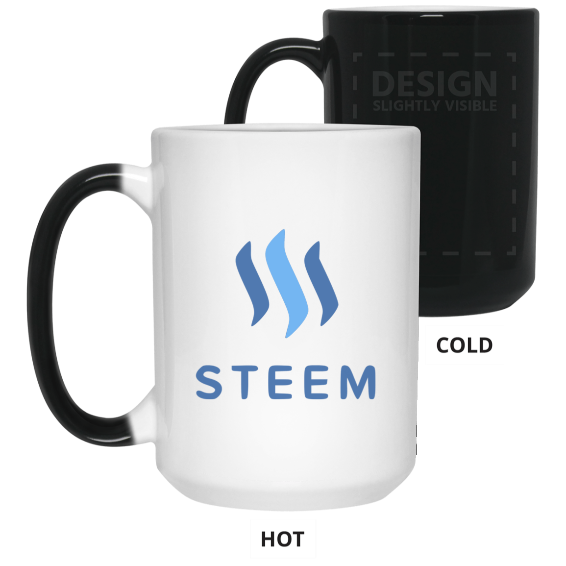 Steem - 15 oz. Color Changing Mug TCP1607 White / One Size Official Crypto  Merch