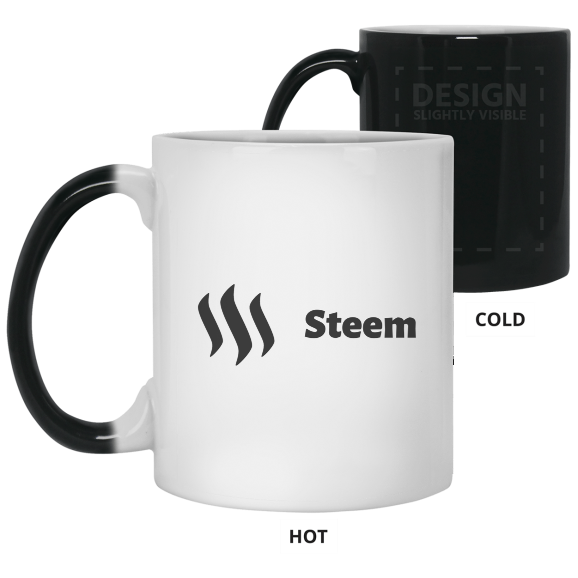 Steem black - 11 oz. Color Changing Mug TCP1607 White / One Size Official Crypto  Merch