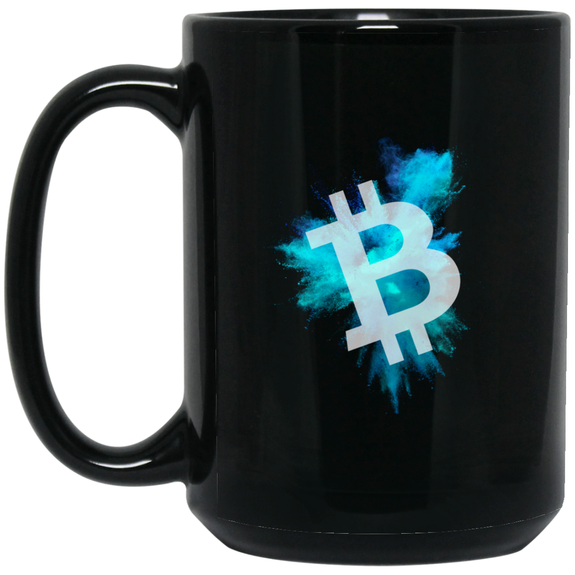 Bitcoin color cloud - 15 oz. Black Mug TCP1607 Black / One Size Official Crypto  Merch