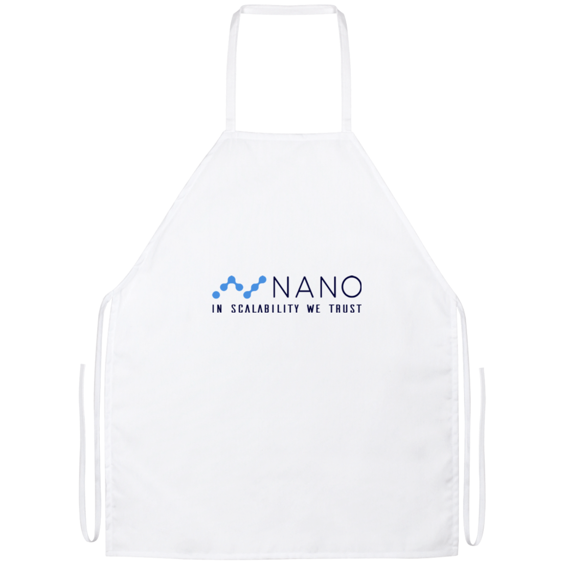 Nano in scalability we trust - Apron TCP1607 White / One Size Official Crypto  Merch