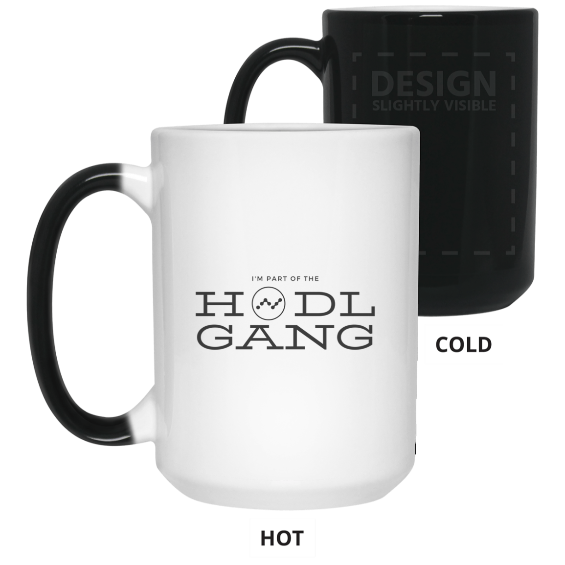 Hodl gang (Nano) - 15 oz. Color Changing Mug TCP1607 White / One Size Official Crypto  Merch