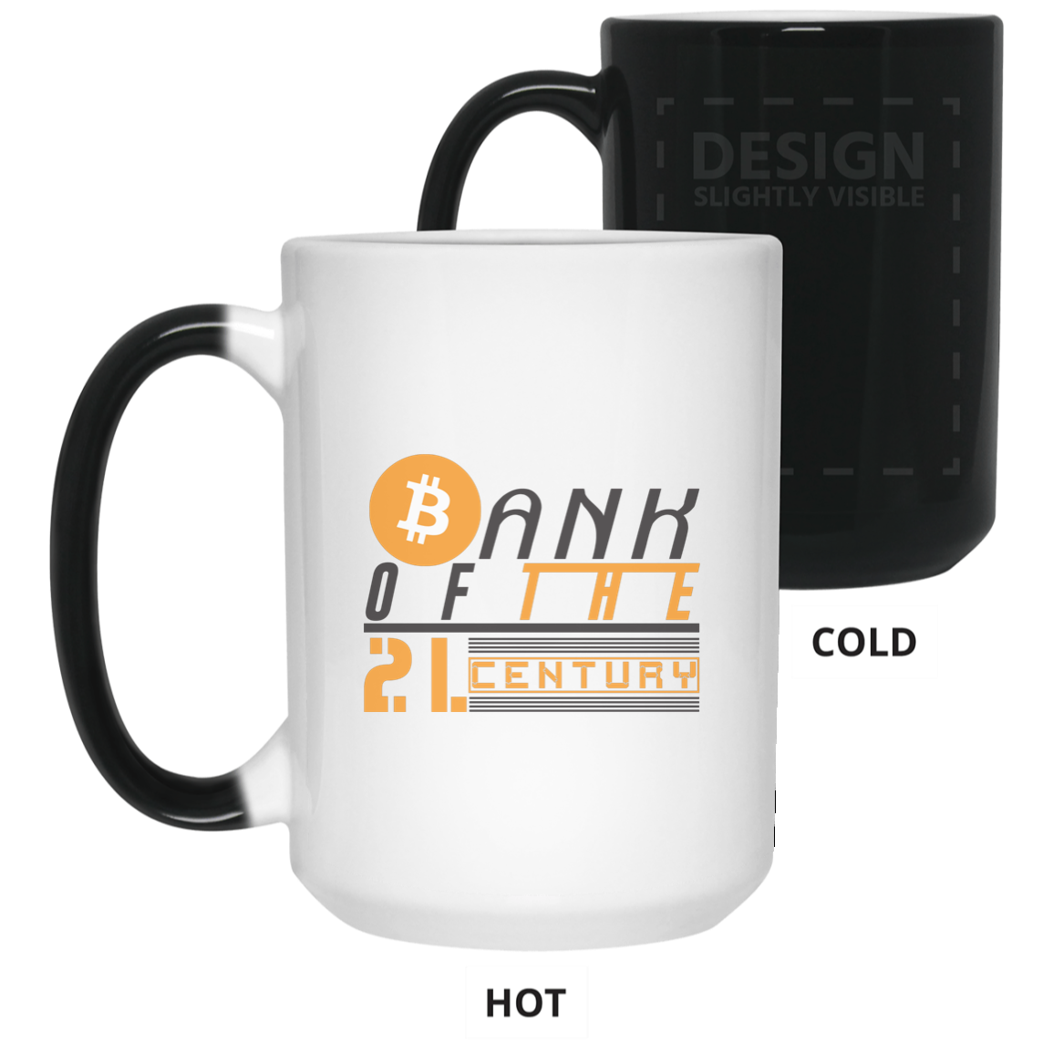 Bank of the 21. century - 15 oz. Color Changing Mug TCP1607 White / One Size Official Crypto  Merch