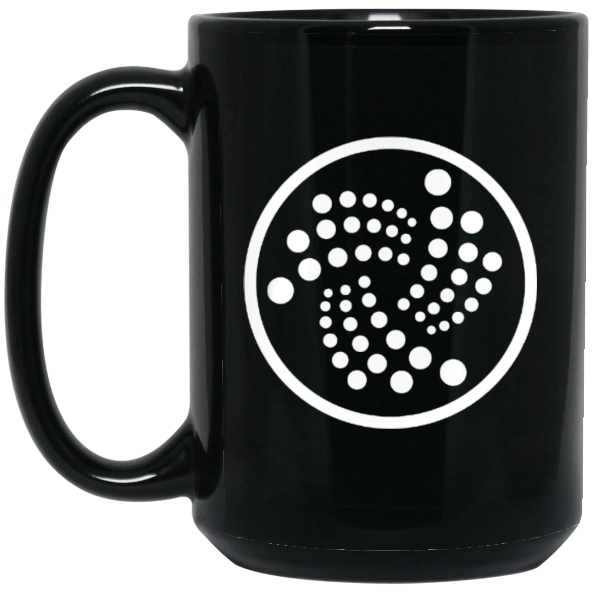 Logo Iota - 15 oz. Black Mug TCP1607 Black / One Size Official Crypto Merch