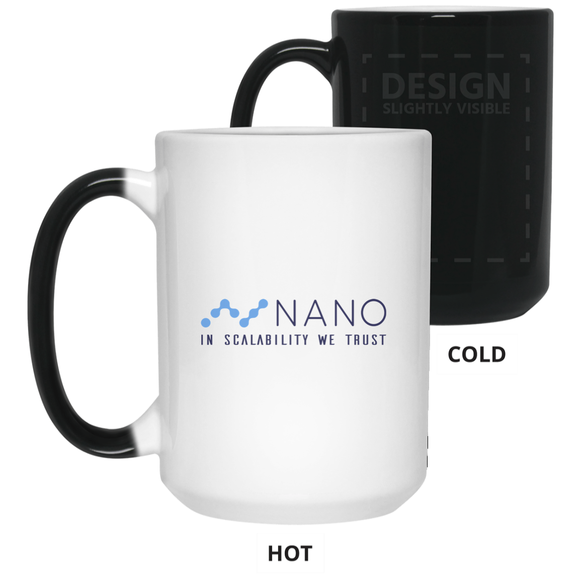 Nano in scalability we trust - 15 oz. Color Changing Mug TCP1607 White / One Size Official Crypto  Merch