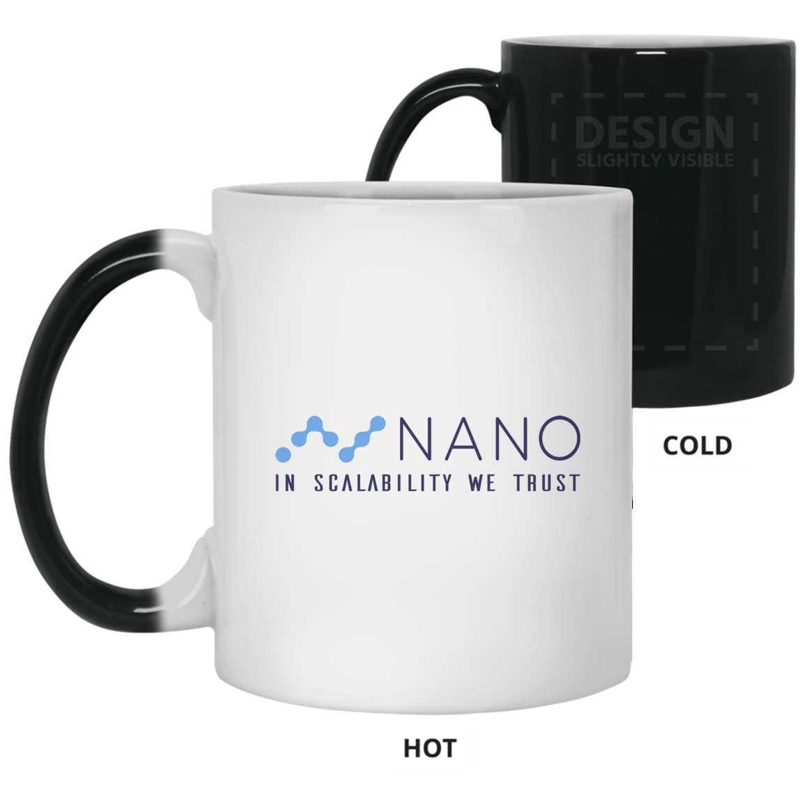 Nano in scalability we trust - 11oz. Color Changing Mug TCP1607 White / One Size Official Crypto  Merch