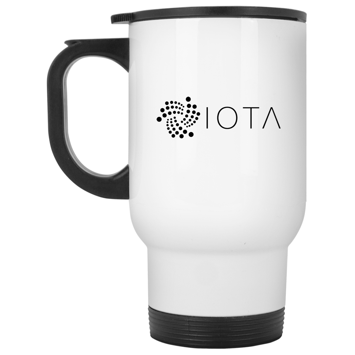 Iota script - White Travel Mug TCP1607 White / One Size Official Crypto Merch