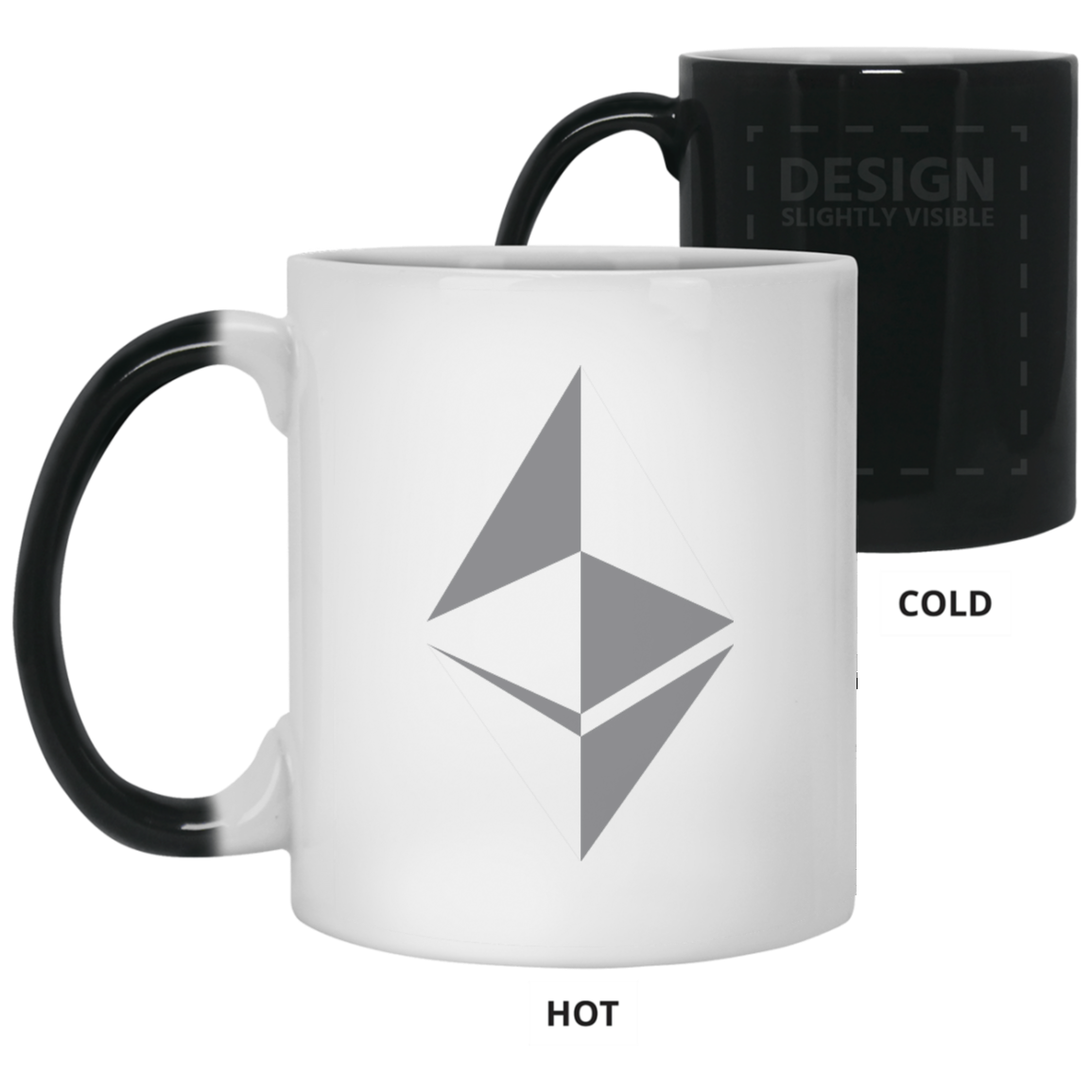 Ethereum surface design - 11oz. Color Changing Mug TCP1607 White / One Size Official Crypto  Merch