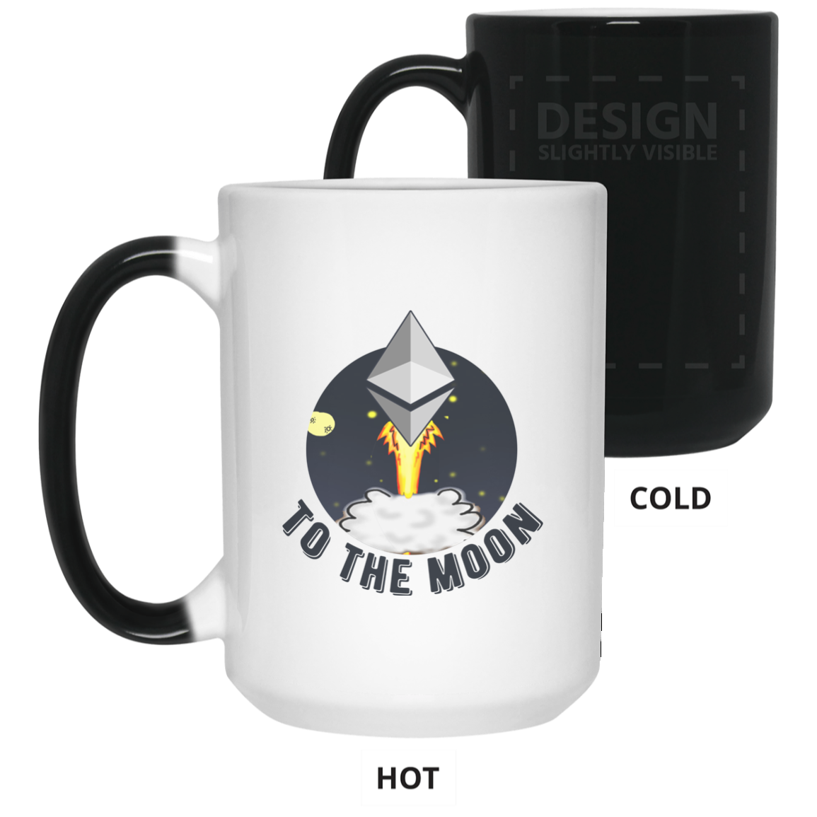 Ethereum to the moon - 15 oz. Color Changing Mug TCP1607 White / One Size Official Crypto  Merch