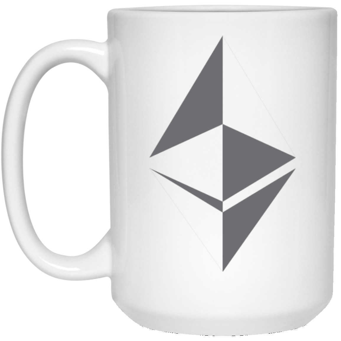 Thiết kế bề mặt Ethereum - 15 oz. White Mug TCP1607 White / One Size Official Crypto Merch