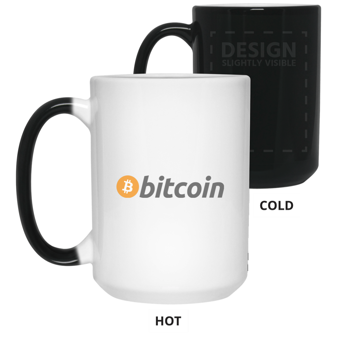Bitcoin - 15 oz. Color Changing Mug TCP1607 White / One Size Official Crypto  Merch
