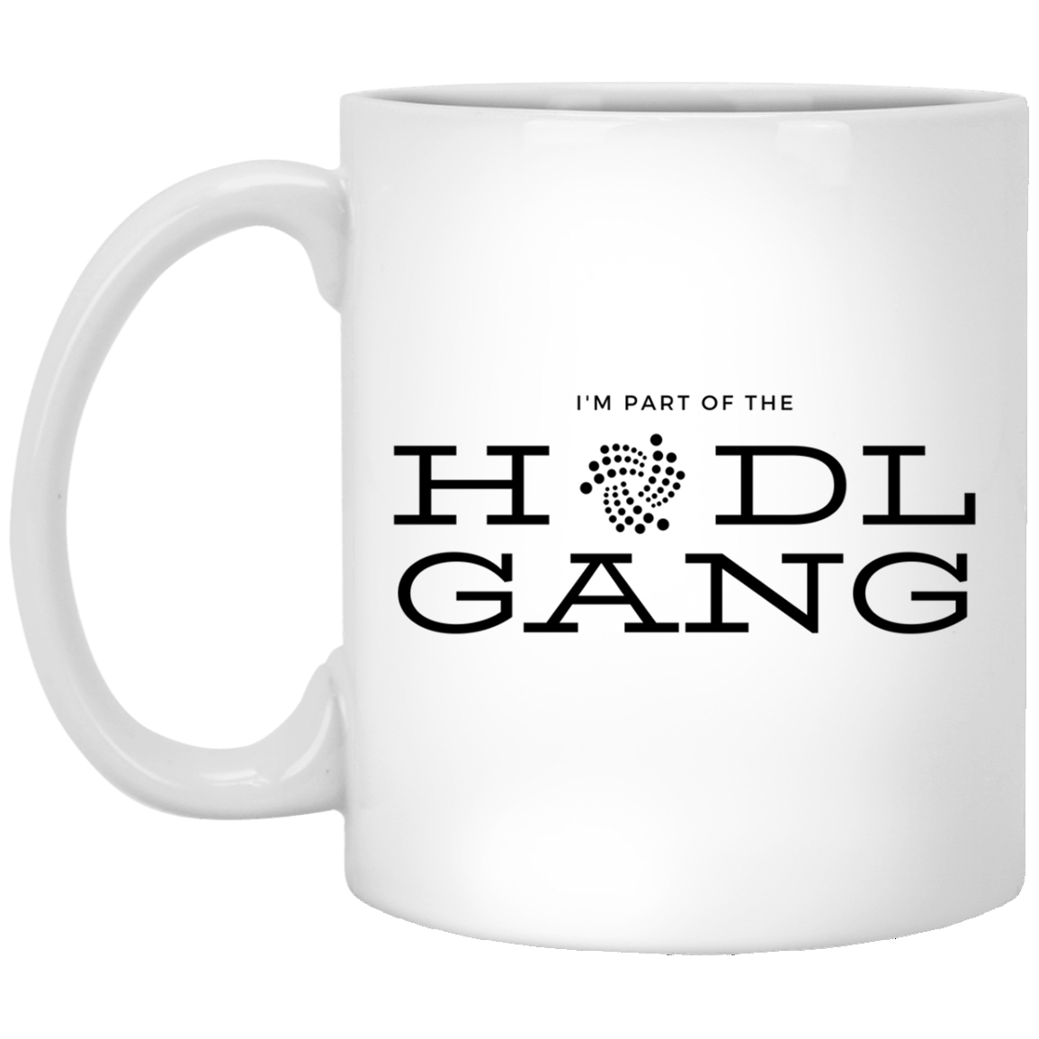 Hodl gang (Iota) - 11 oz. White Mug TCP1607 White / One Size Official Crypto  Merch