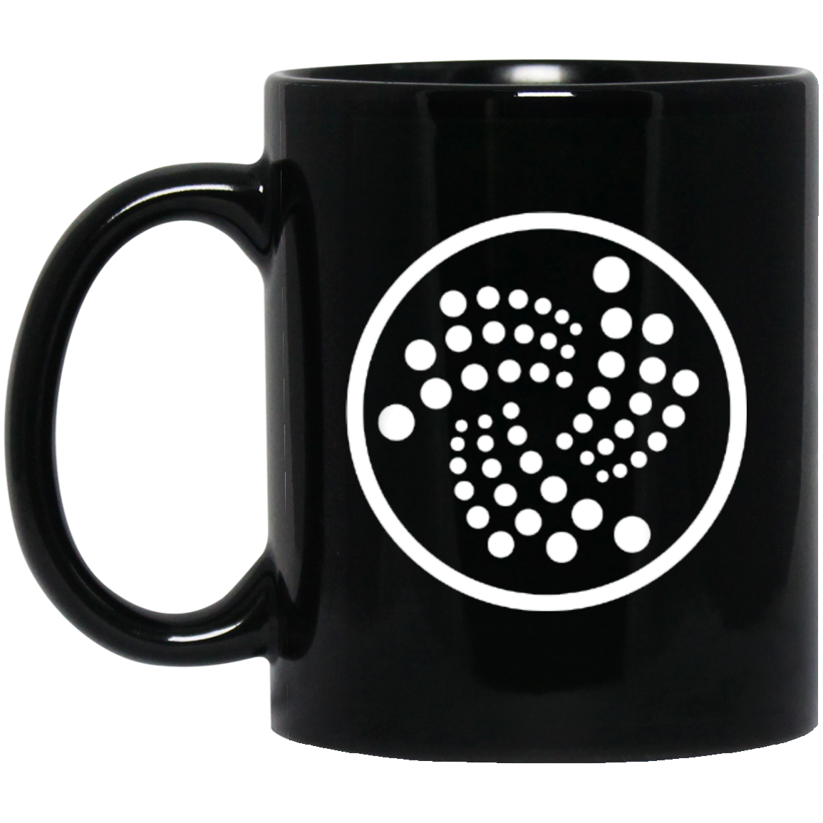 Logo Iota - 11 oz. Black Mug TCP1607 Black / One Size Official Crypto Merch