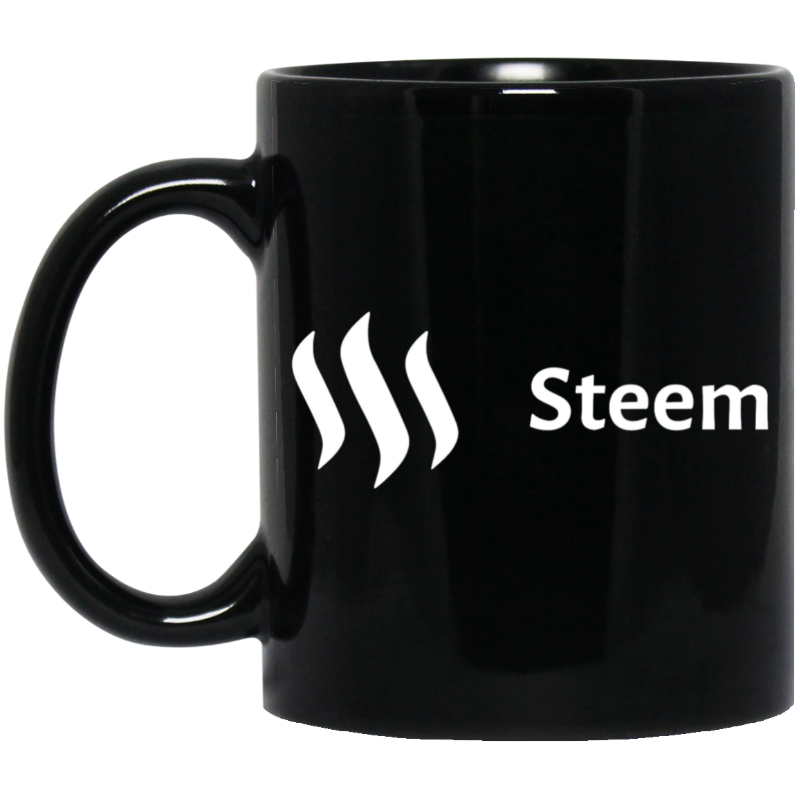 Steem white - 11 oz. Black Mug TCP1607 Black / One Size Official Crypto  Merch