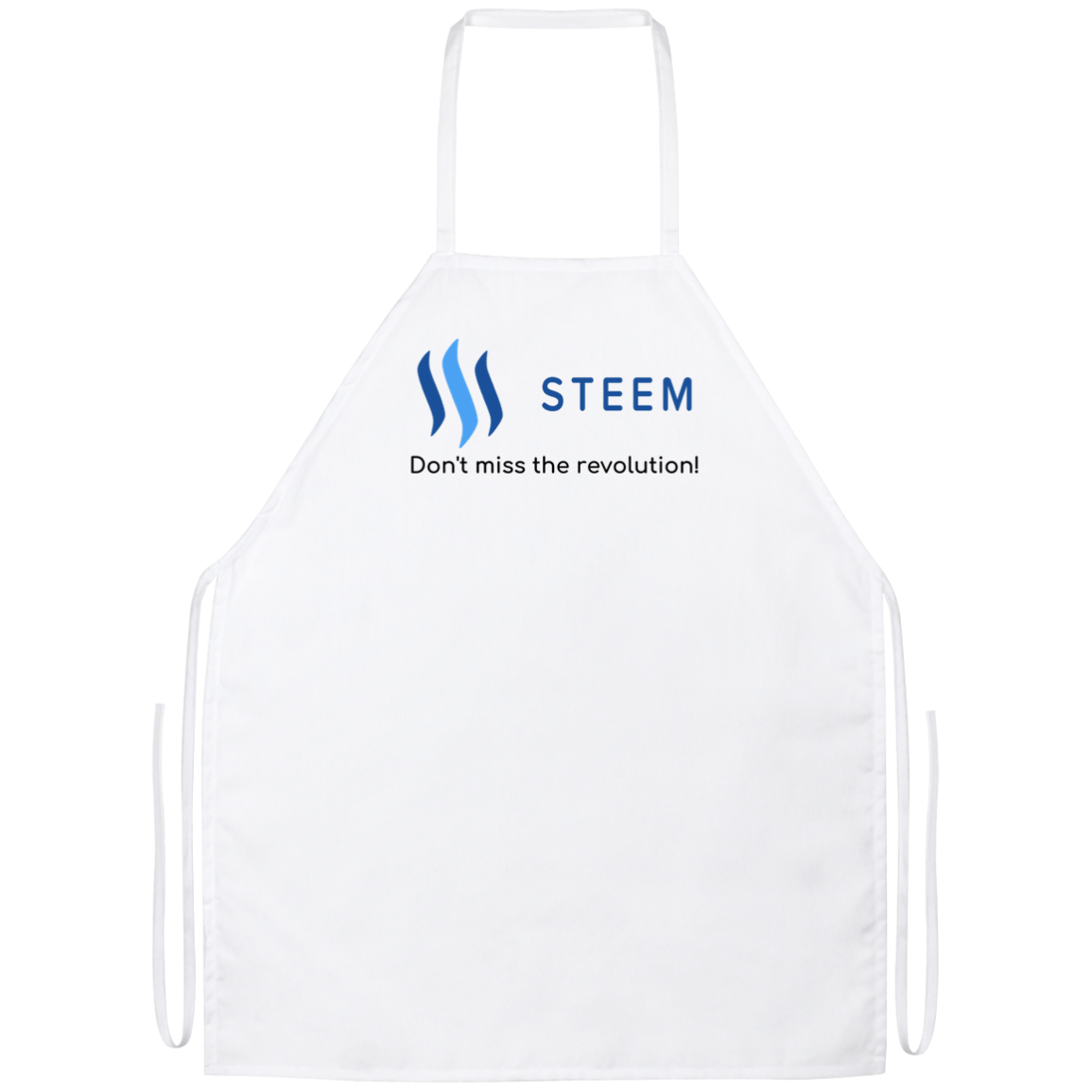 Steem don't miss the revolution - Apron TCP1607 White / One Size Official Crypto  Merch