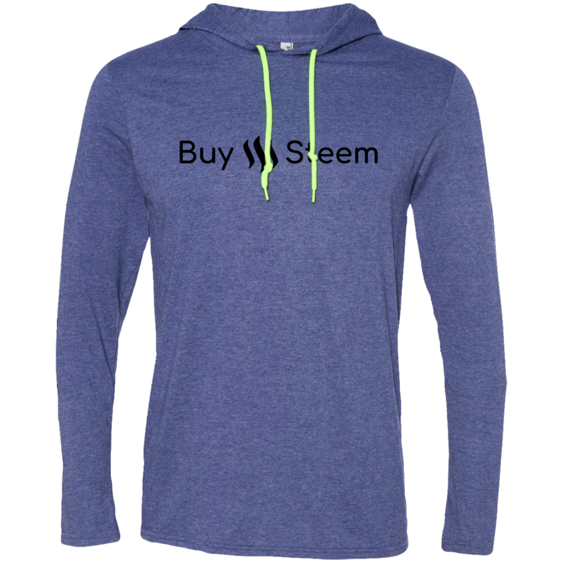 wre Buy Steem, Thank Me Later - Men's T-Shirt Hoodie Backprint TCP1607 Heather Blue/Neon Yellow / S Official Crypto  Merch