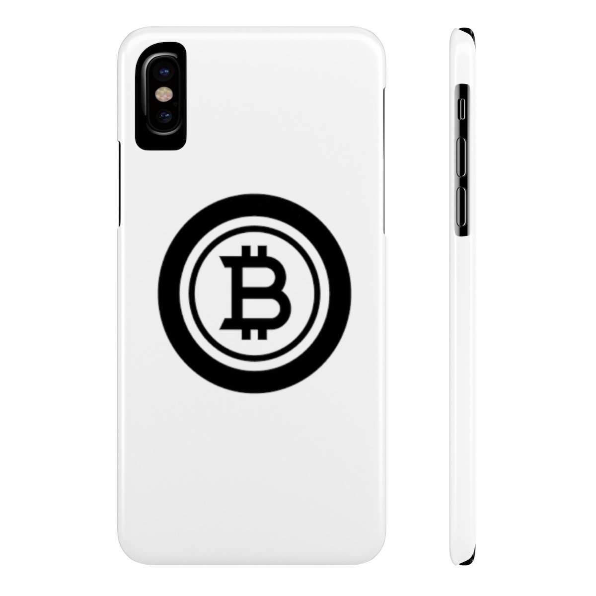 Bitcoin black - Case Mate Slim Phone Cases TCP1607 iPhone X Slim Official Crypto  Merch