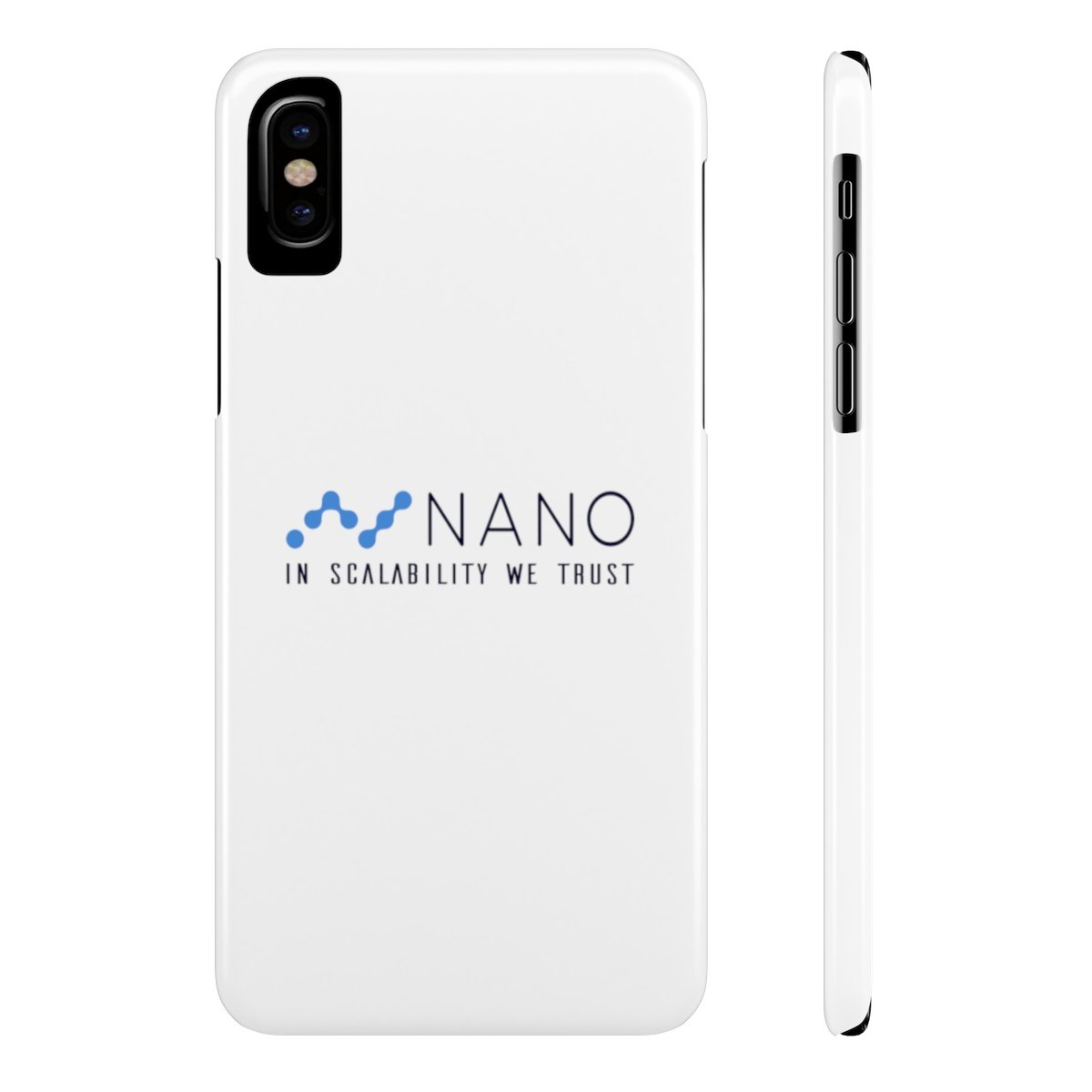 Nano, in scalability we trust - Case Mate Slim Phone Cases TCP1607 iPhone X Slim Official Crypto  Merch