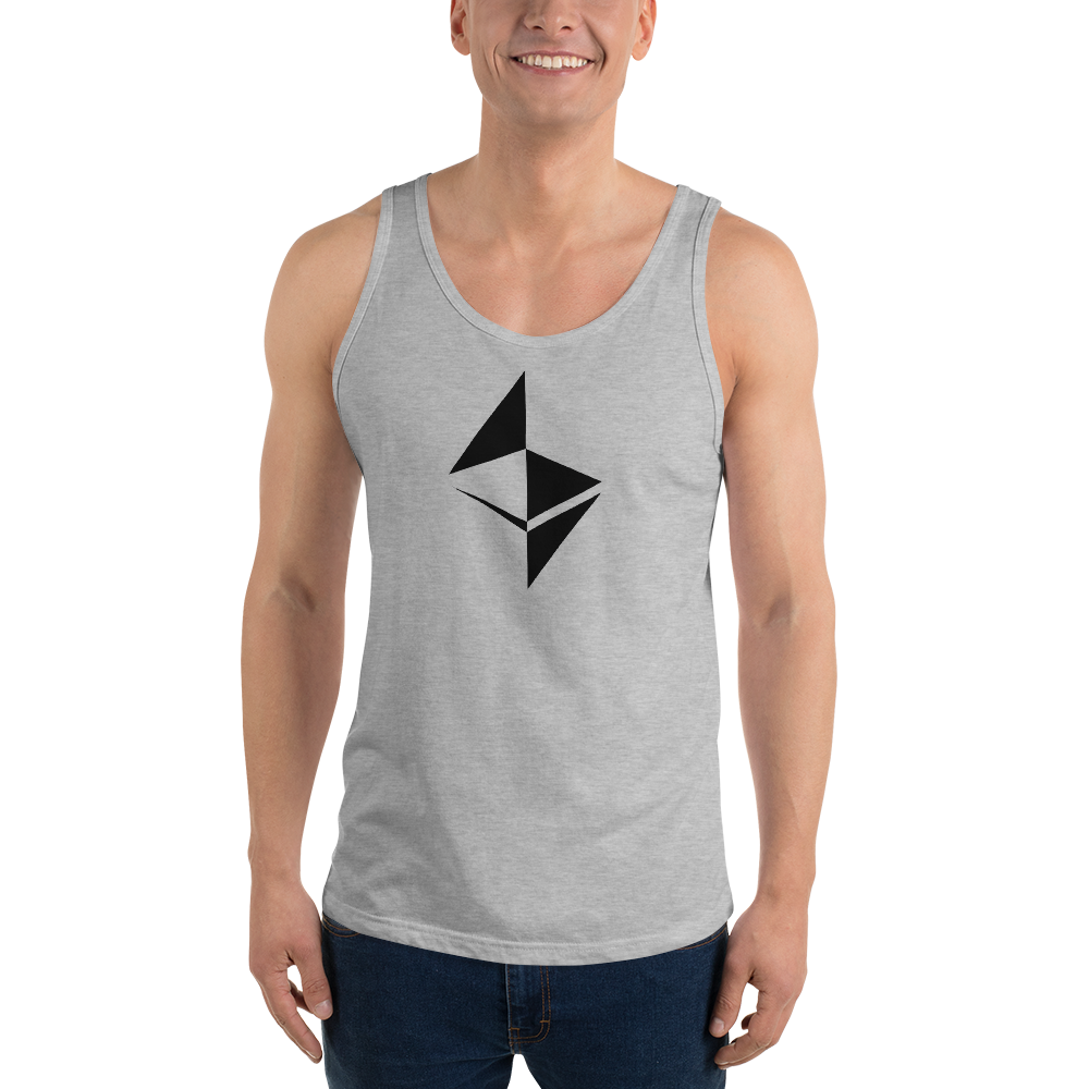 Thiết kế bề mặt Ethereum - Nam & #039; s Tank Top TCP1607 Navy / S Official Crypto Merch