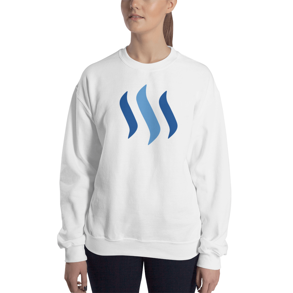 Steem – Women’s Crewneck Sweatshirt TCP1607 White / S Official Crypto  Merch