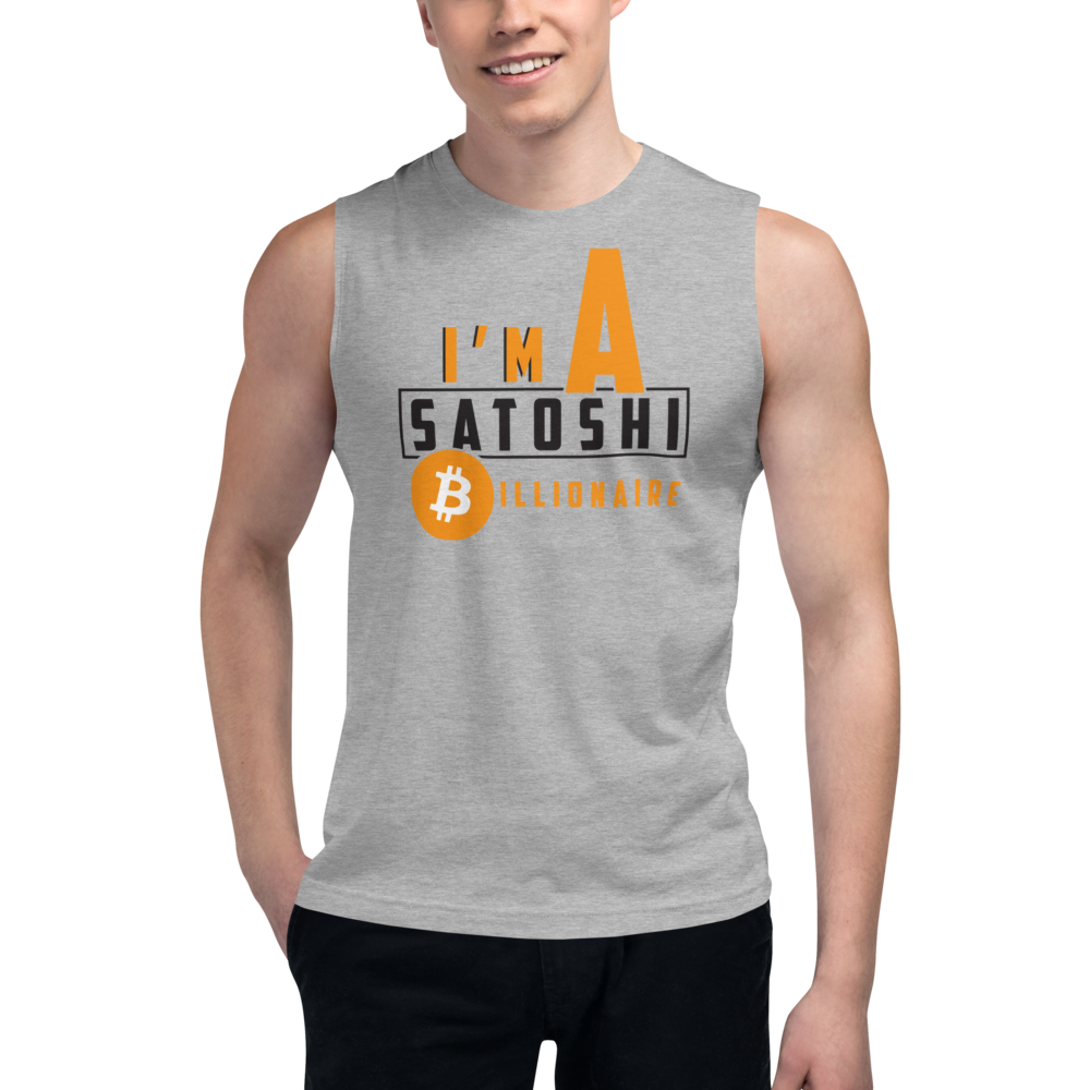 I'm a satoshi billionaire (Bitcoin) – Men’s Muscle Shirt TCP1607 Athletic Heather / S Official Crypto  Merch