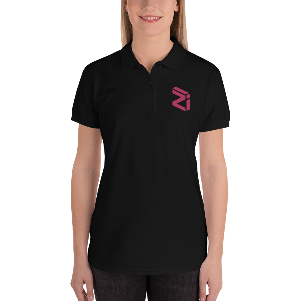 Zilliqa – Women’s Embroidered Polo Shirt TCP1607 White / S Official Crypto  Merch