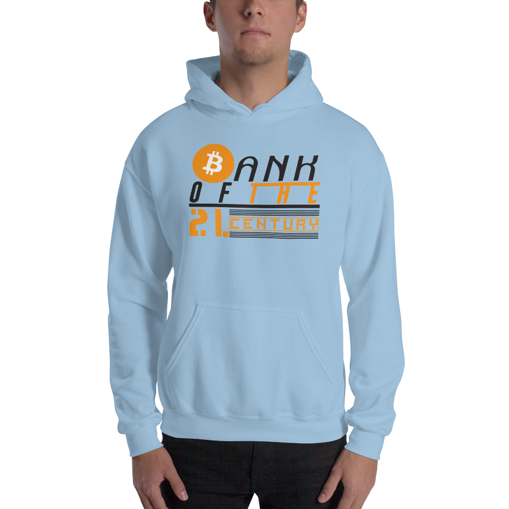 Bank of the 21. century - Bitcoin - Men’s Hoodie TCP1607 White / S Official Crypto  Merch