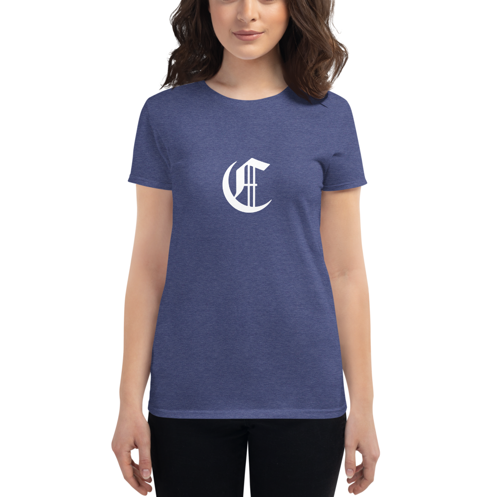 Women's short sleeve t-shirt TCP1607 Heather Blue / S Official Crypto  Merch