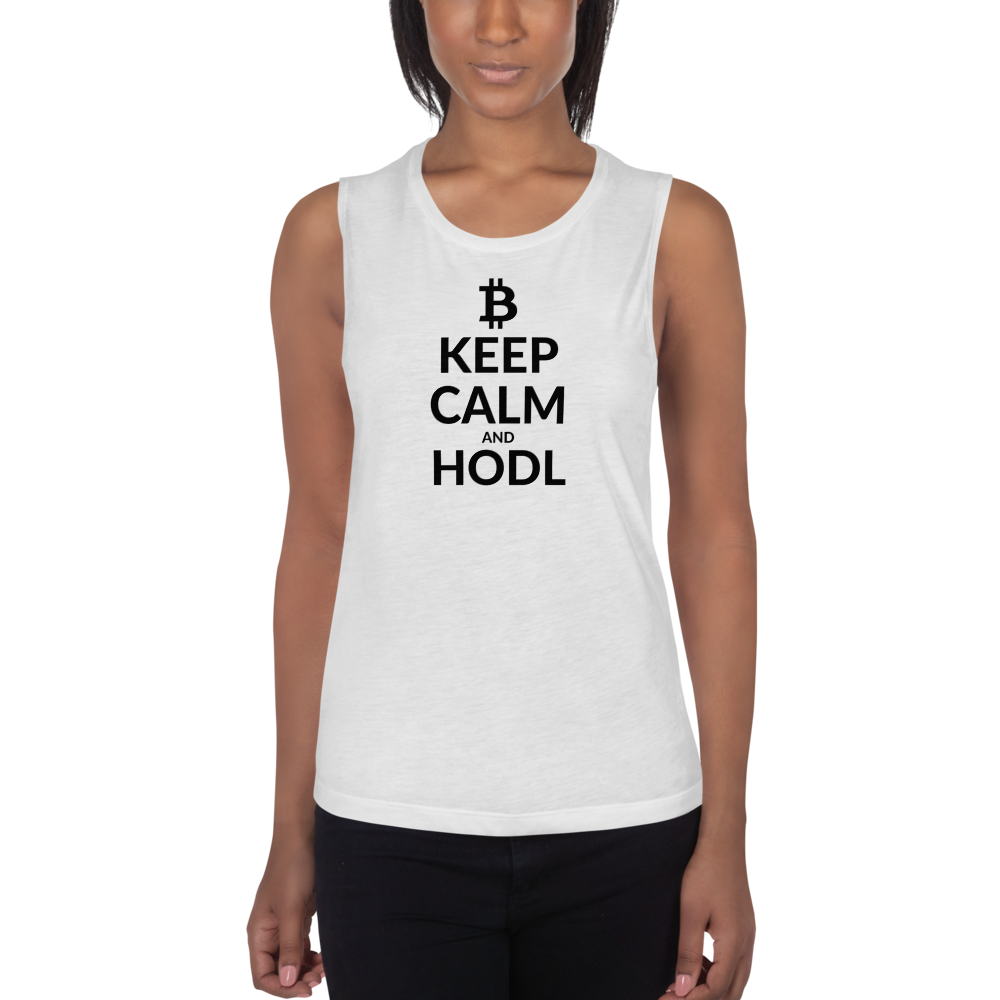 Keep calm (Bitcoin) – Women’s Sports Tank TCP1607 White / S Official Crypto  Merch