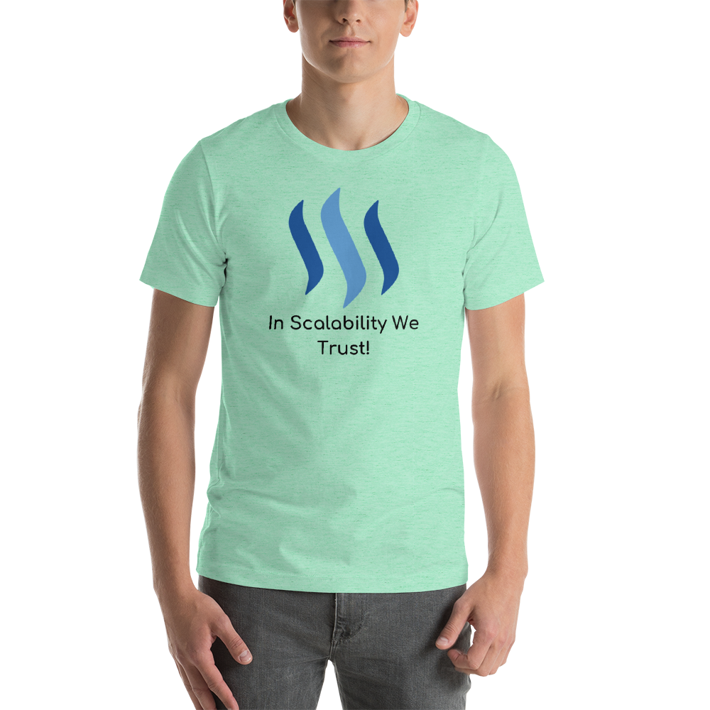 In scalability we trust (Steem) – Men’s Premium T-Shirt TCP1607 White / S Official Crypto  Merch
