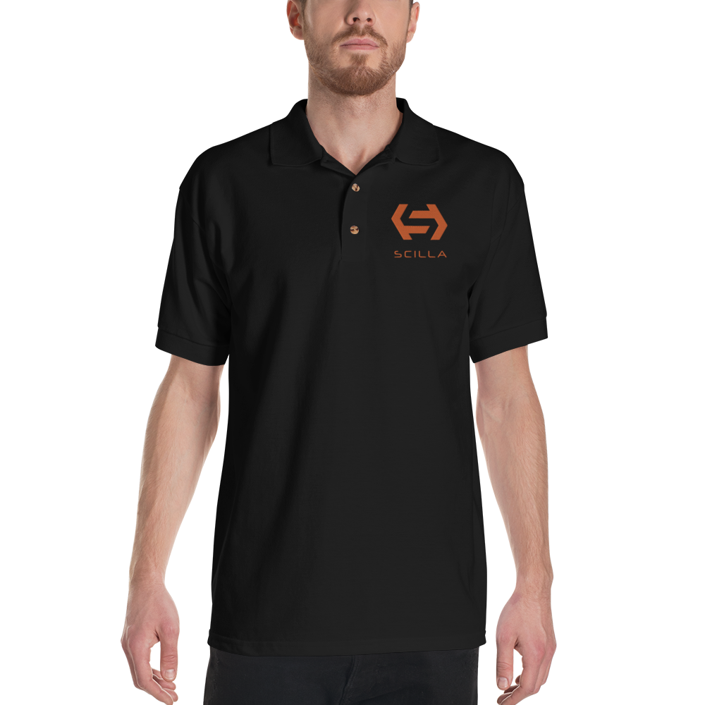 Scilla – Men’s Embroidered Polo Shirt TCP1607 White / S Official Crypto  Merch
