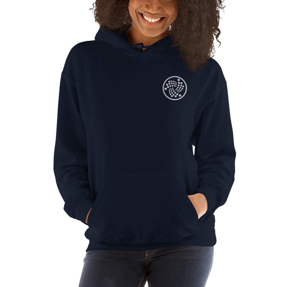 Iota logo – Women’s Embroidered Hoodie TCP1607 Black / S Official Crypto  Merch