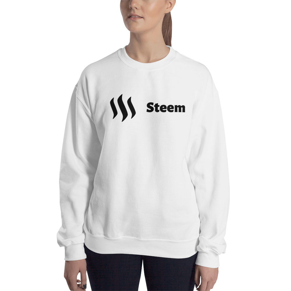 Steem – Women’s Crewneck Sweatshirt TCP1607 White / S Official Crypto  Merch